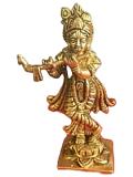 Brass Made Kirshna Statue No. 1 - 6.5"